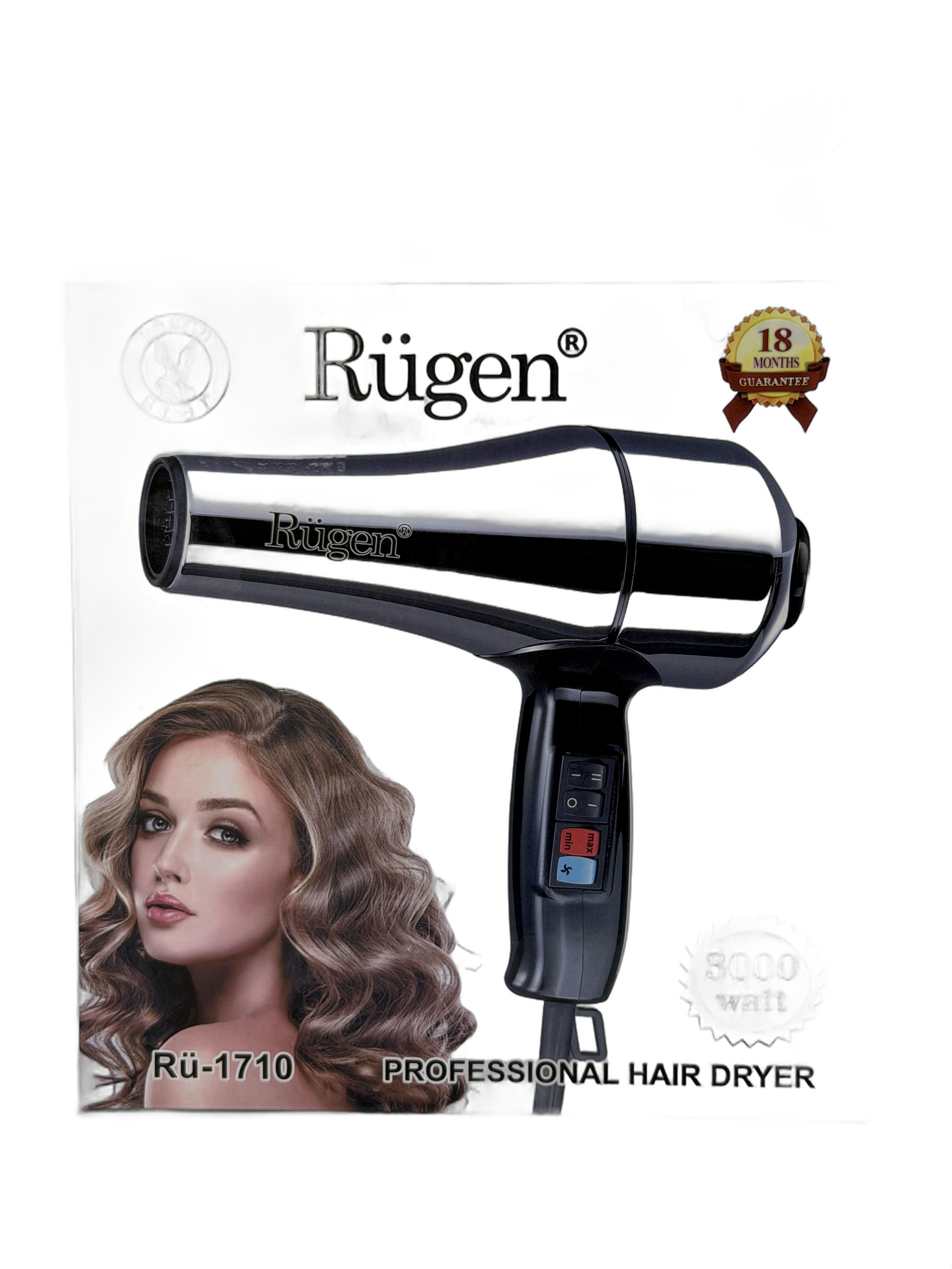 سشوار روگن آلمان اصل بدنه استیل مدل RU-1710 با 18 ماه ضمانت