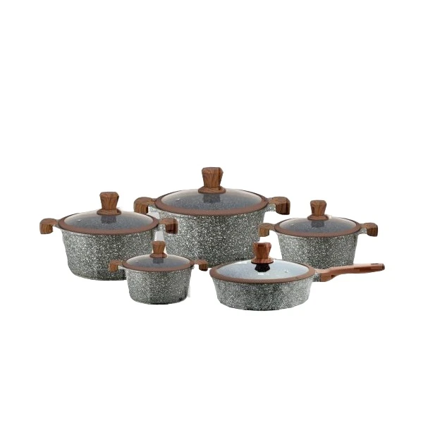 سرویس قابلمه ۱۰ پارچه روگن اصل آلمان مدل RU-7010 با ۱۸ ماه ضمانت روگن سرویس